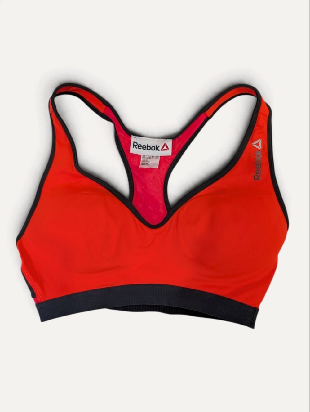 Reebok - Speedwick High Impact Sports Bra Orange Black - XS